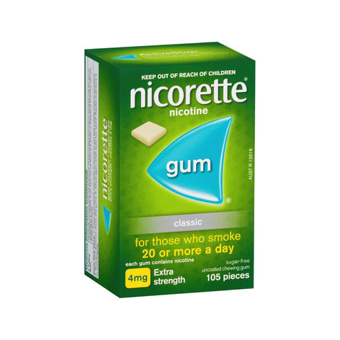 NICORETTE GUM ORIGINAL 4MG