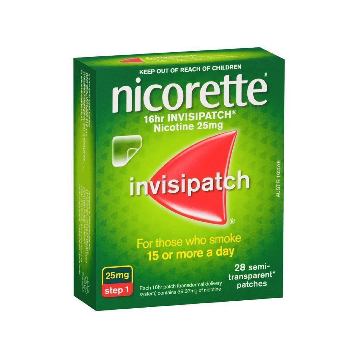 NICORETTE PATCHES STEP ONE 25MG